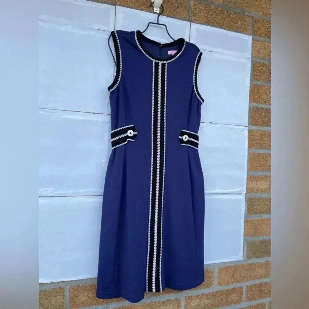 Lilly Pulitzer Fannie Stitch Sheath Dress medium - Picture 4 of 12